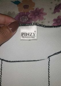 White Top With Black Lining
