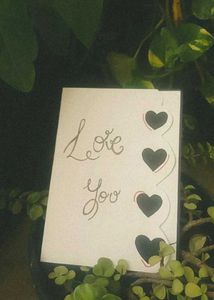 Handmade Love You Quilled Card