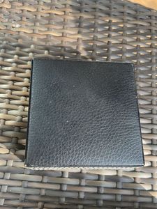 Set of Black Leather Earrings Boxes