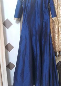 Beautiful Navy Silk Gown
