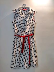 White Fit And Flare Dress