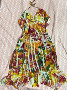 Floral Halter Dress