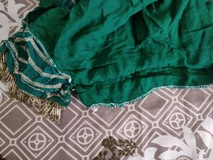 Green Sharara Suit with Dupatta