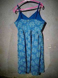 Blue Printed Sundress