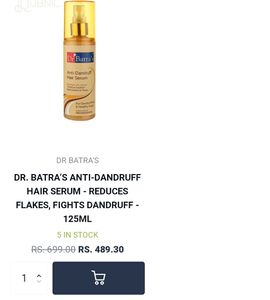 Dr.Batra&#39;s Anti Dandruff Hair Serum Hairs Spray
