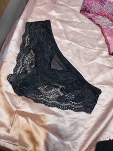 Lace &amp; Print Panties Set