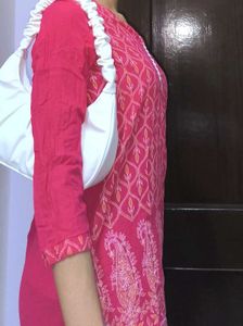 Pink Printed Kurta