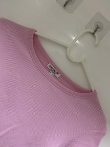 Cute pink crop top