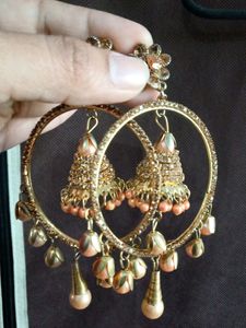 2 Combo Set Of Earrings With Mangtikka