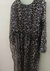 Leopard Print Long Sleeve Tunic