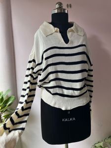 Striped Knit Sweater