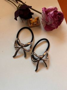 Stainless Steel Bow Hair Tie 🎀