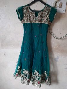 Elegant Green Anarkali Kurta