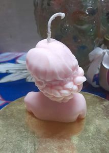 Scented Floral Blind Folded Lady Candle