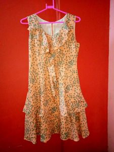 Ruffle Detail Sleeveless Dress