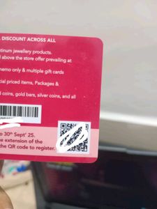 Kalyan Jewellers Physical Store Gift Card 2100rs.