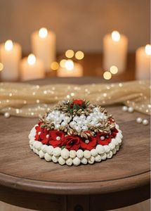 Elegant Floral Hair Bun Accessory