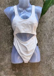 I. OFF WHITE SEXY BODYSUIT