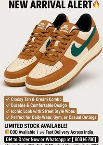 Nike Air Force 1 - Green &amp; Brown (Premium Copy)
