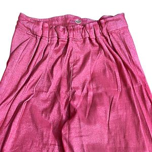 Regular Fit Pink Palazo Pant