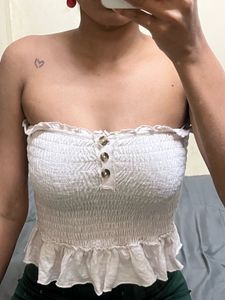 Cute Ruffled Tube Top