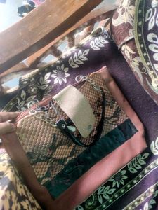 Vintage Snake Print Purse
