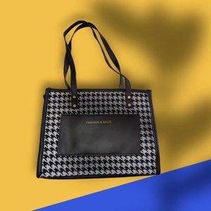 Houndstooth Tote Bag