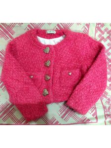 korean Pink Knit Cardigan