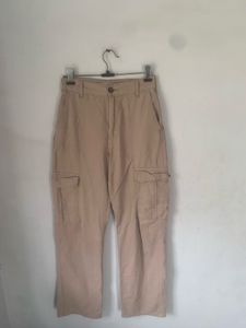 Beige Cargo Pants