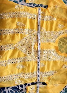 🆕️ Mirror Work Chikankari Kurti With Inner
