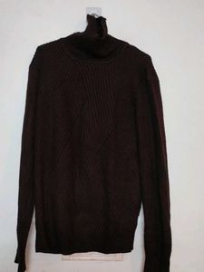 Stylish Brown Turtleneck Sweater