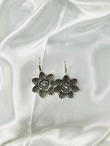 Pushpika Silver Replica Earrings