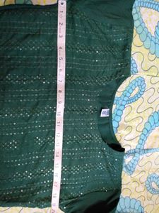 Green Kurti Pant Set