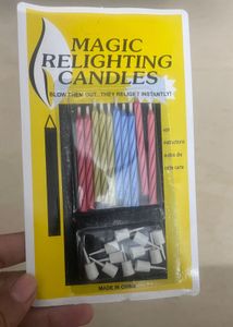 Relighting Magic Candles With 10 in Each Pack