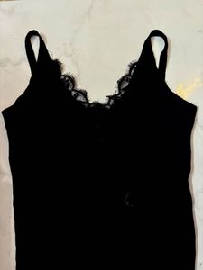 Ripped black Cami Top