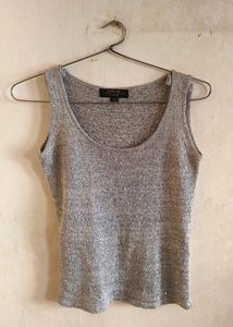 Silver Knitted Top