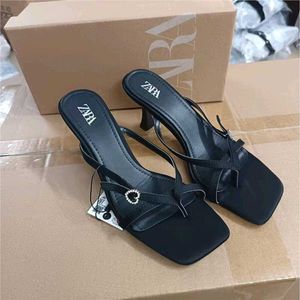Zara Black Heeled Sandals