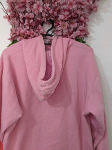 Oversized Pink Colour Hoodie