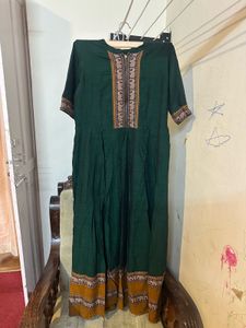 Emerald Green Elephant Print Dress