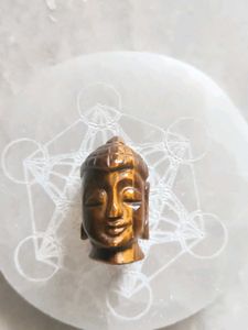 Tiger Eye Buddha Head