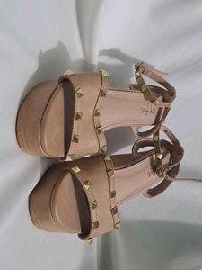 Studded Platform Heels