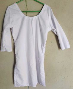 White Cotton Tunic Top