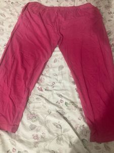 Different Coloured Leggings And One White Palazzo