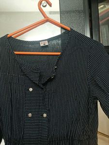 Striped Button-Down Dress