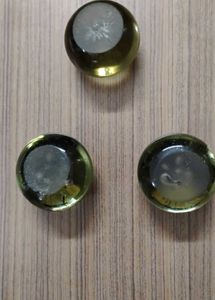 Vintage Glass Paper Weights &amp; Measuring Tape