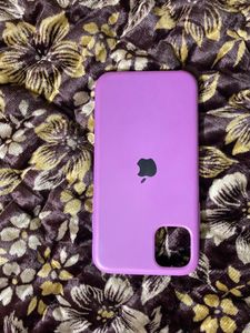 I Phone 11 Purple Silicon Rubber Case