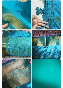 COMBO Sarees , Turquoise Green, Black And Silver