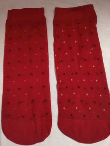Red &amp; Purple Polka Dot Socks (Set of 2)