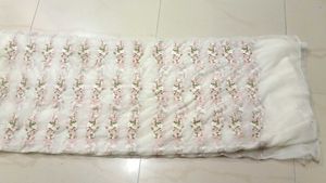 Floral Embroidered Tulle Fabric
