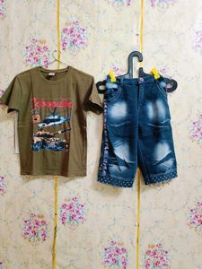 Boy's Outfit with Graphic Tee